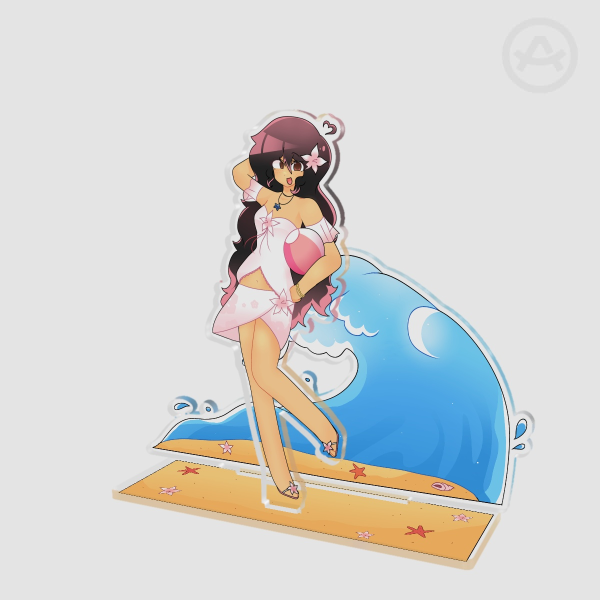 Chewy Beach Outfit Acrylic Standee