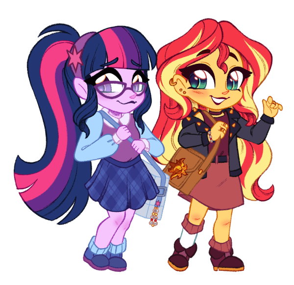Sunlight Couple Keychains (Human Edition)