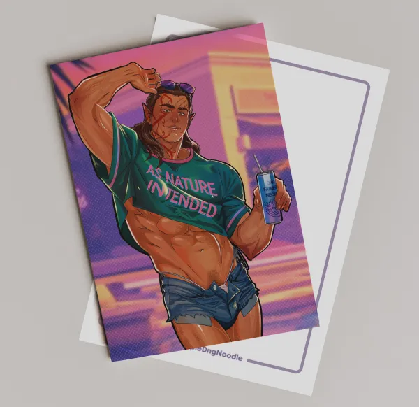 Halsin Poster Gal Postcard
