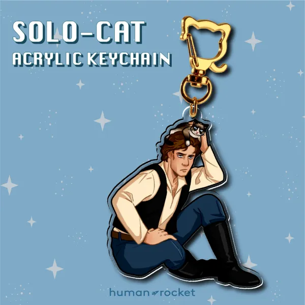 Solo-Cat Acrylic Keychain