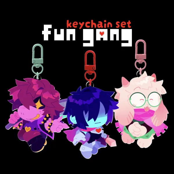 fun gang keychain bundle [ DELTARUNE ]