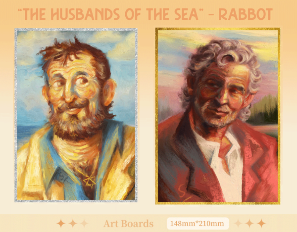 "The Husbands of the Sea" Art Boards Gold & Silver