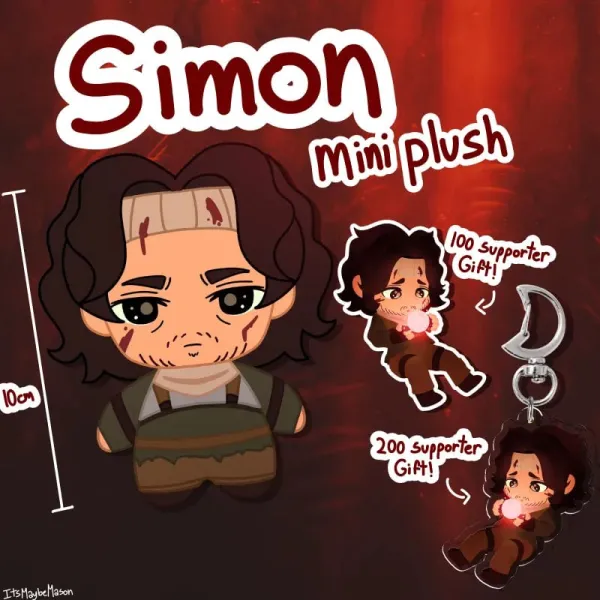 Simon/Convict Iron Lung Plush Keychain
