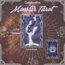 MONSTER TAROT - Voodoo Doll -  Large Holographic Photocards
