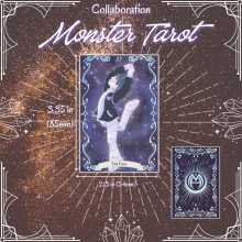 MONSTER TAROT - Voodoo Doll - Small  Holographic Photocards