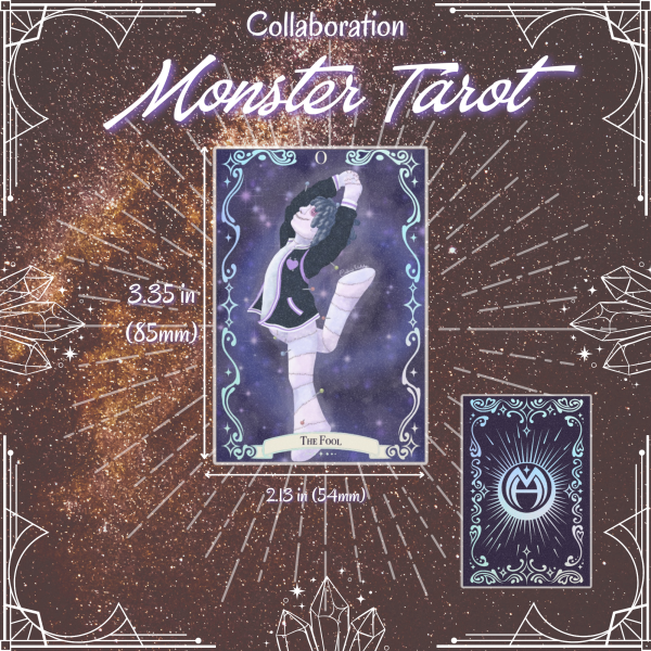 MONSTER TAROT - Voodoo Doll - Small  Holographic Photocards