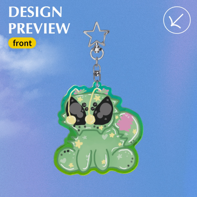 Arecibo Broken Glass Keychain