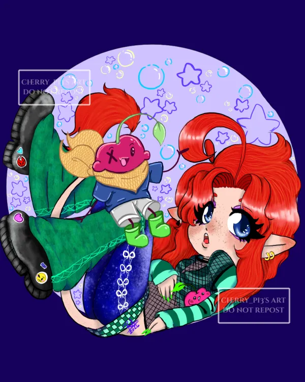 cherry stickers 