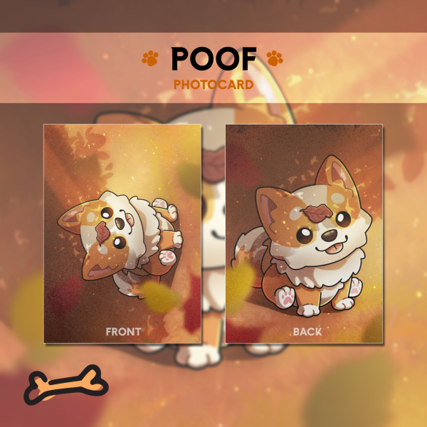 Poof in Fall - Pearl paper Photocard