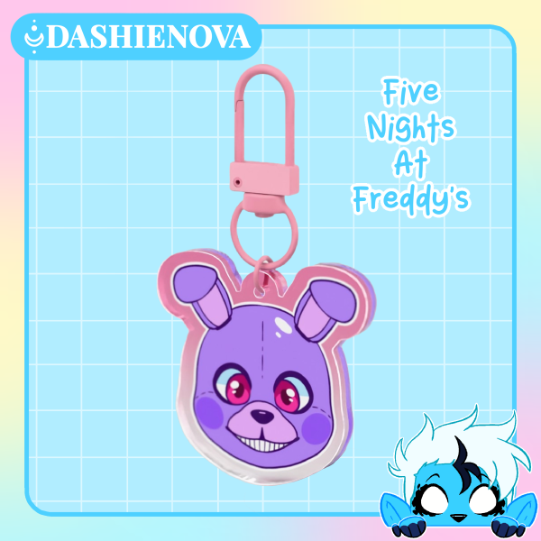 Bonnie FNAF Colored Edge Acrylic Keychain