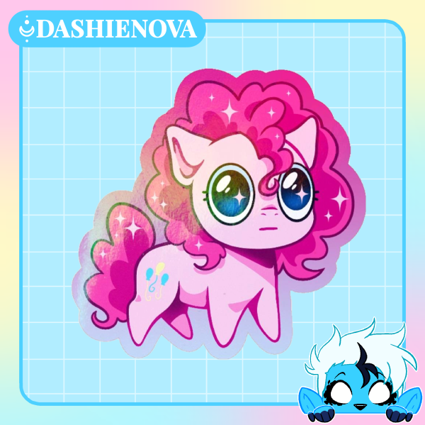 Pinkie Pie Skrunkly / Autism creature sticker