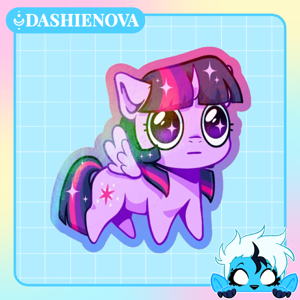 Twilight Sparkle Skrunkly / Autism Creature Sticker