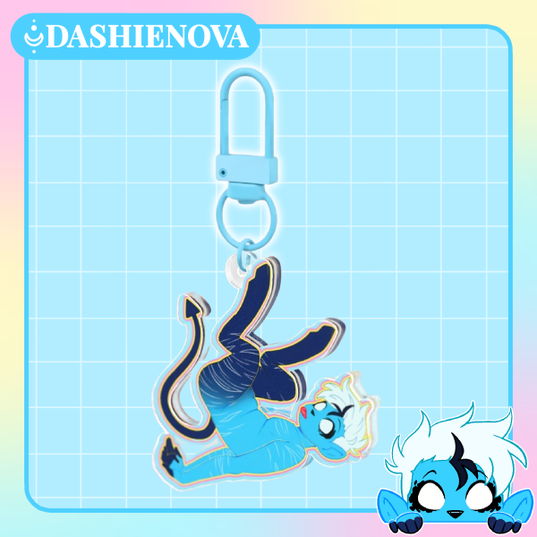Original Character - Nova - Deer Furry Fursona Acrylic Keychain