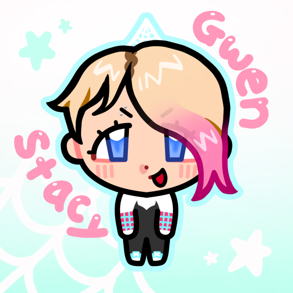 Gwen Stacy (Ghost Spider) Acrylic Keychain