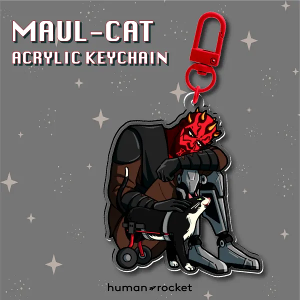 Maul-Cat Acrylic Keychain