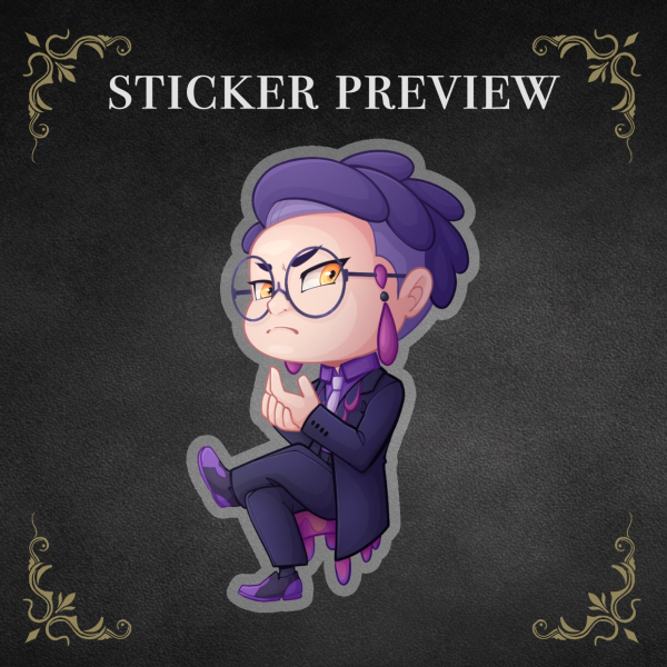 Corbeau (Clear Cut Sticker)