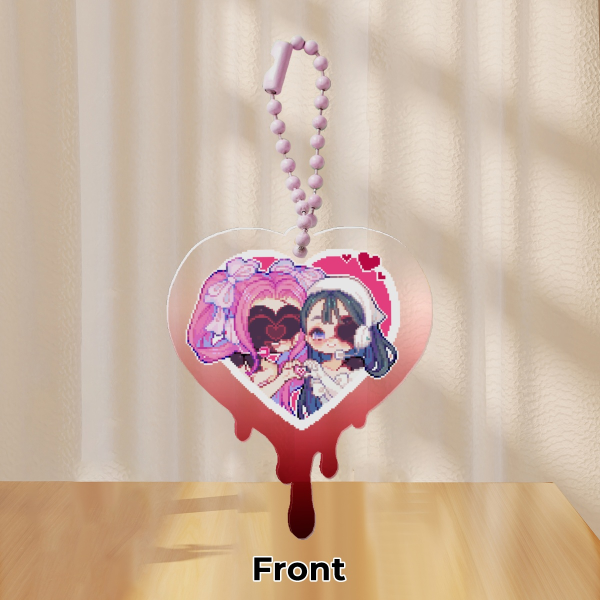 Mizisua - Colored Edge Acrylic Keychain