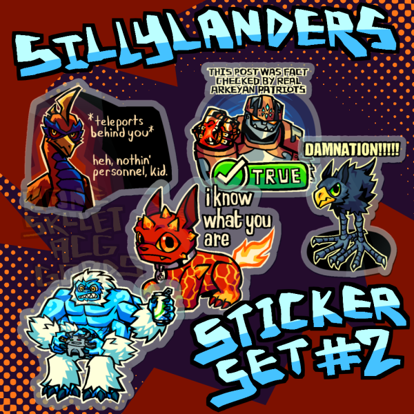 Sillylanders Sticker Set #2