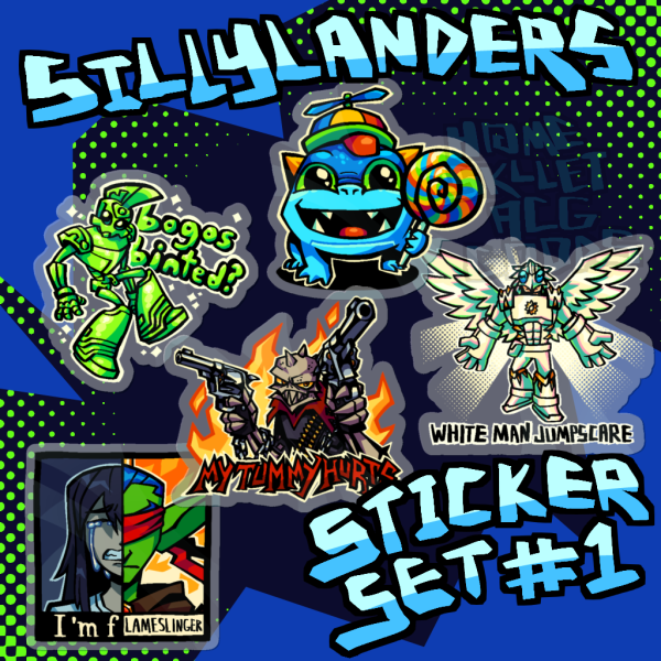 Sillylanders Sticker Set #1
