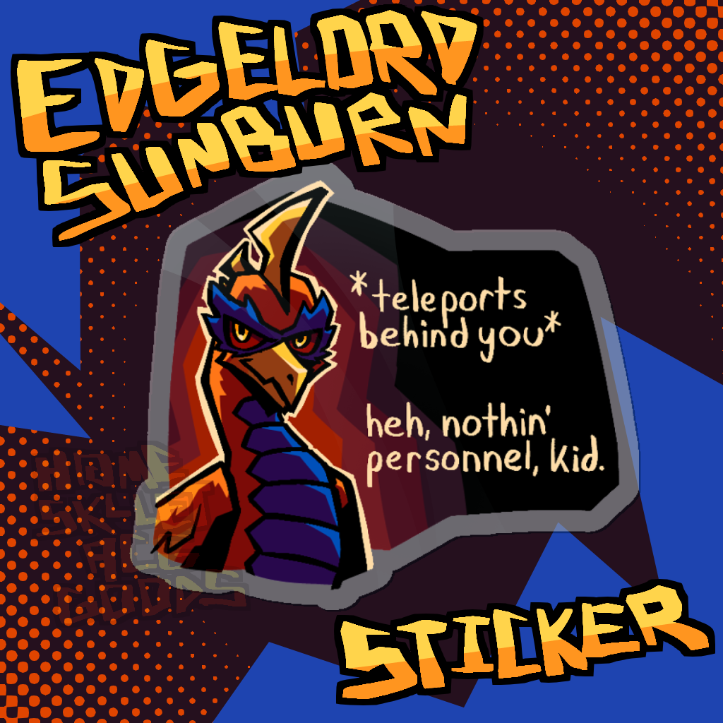 Edgelord Sunburn Sticker