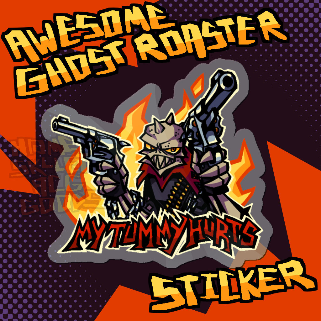 Awesome Ghost Roaster Sticker