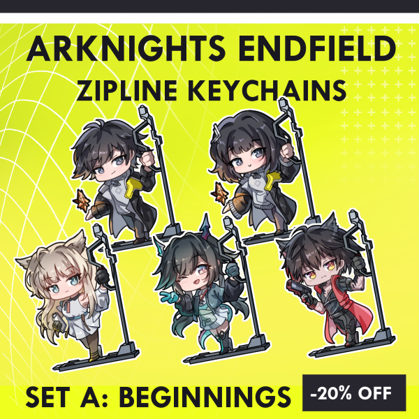 Arknights Endfield Zipline Keychain Set A (20% off)