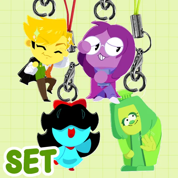 Deltarune 4 Piece Phone Charms