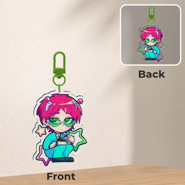 saiki k keychain!!