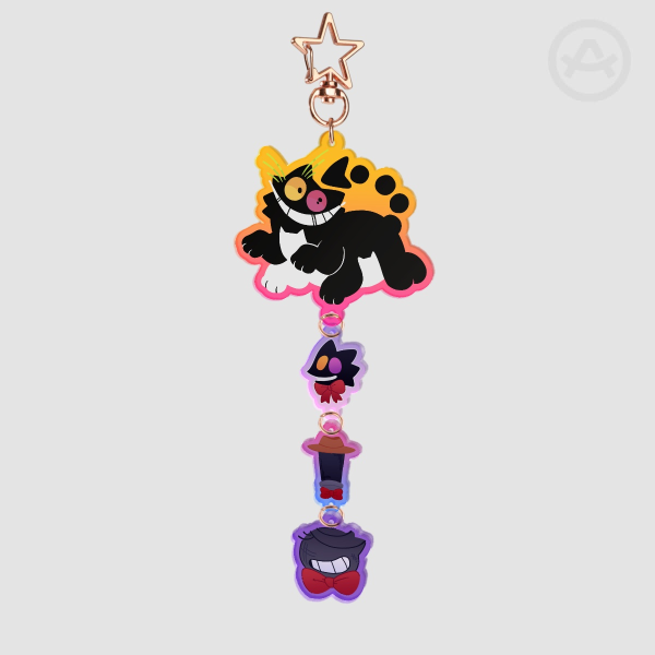 Mike trio Connection Keychains (Deltarune)