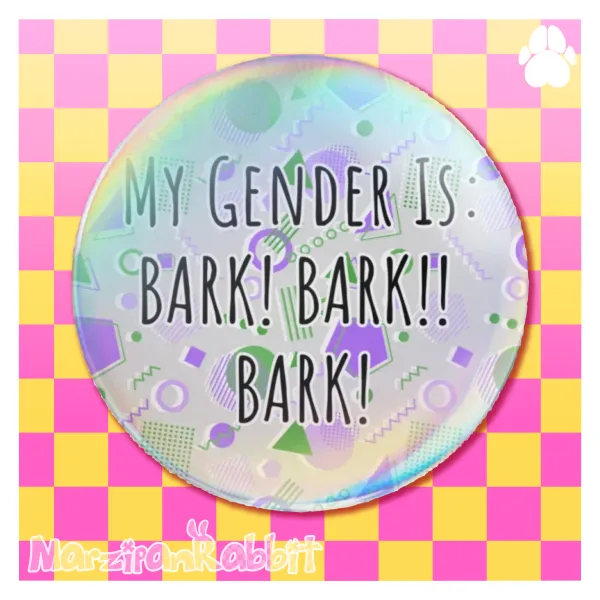 GENDERBARK! || Sticker || GenderQueer Pride