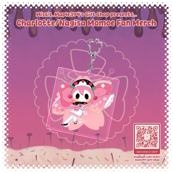ACRYLIC CHARM ~ PMMM: TV ANIME - Sakura CHARLOTTE (Wafuu Kissa Ver.)