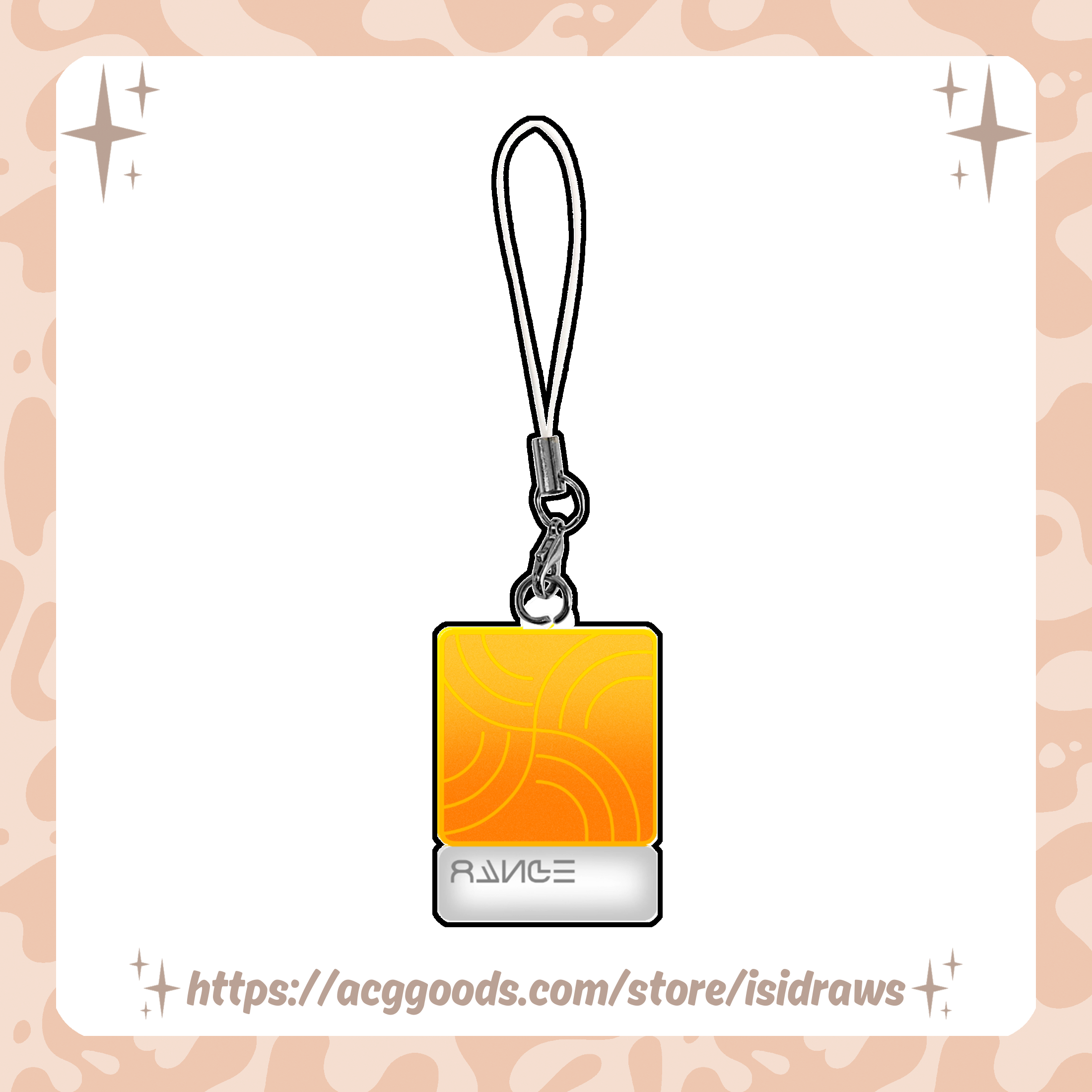Range Color Chip Phone Charm