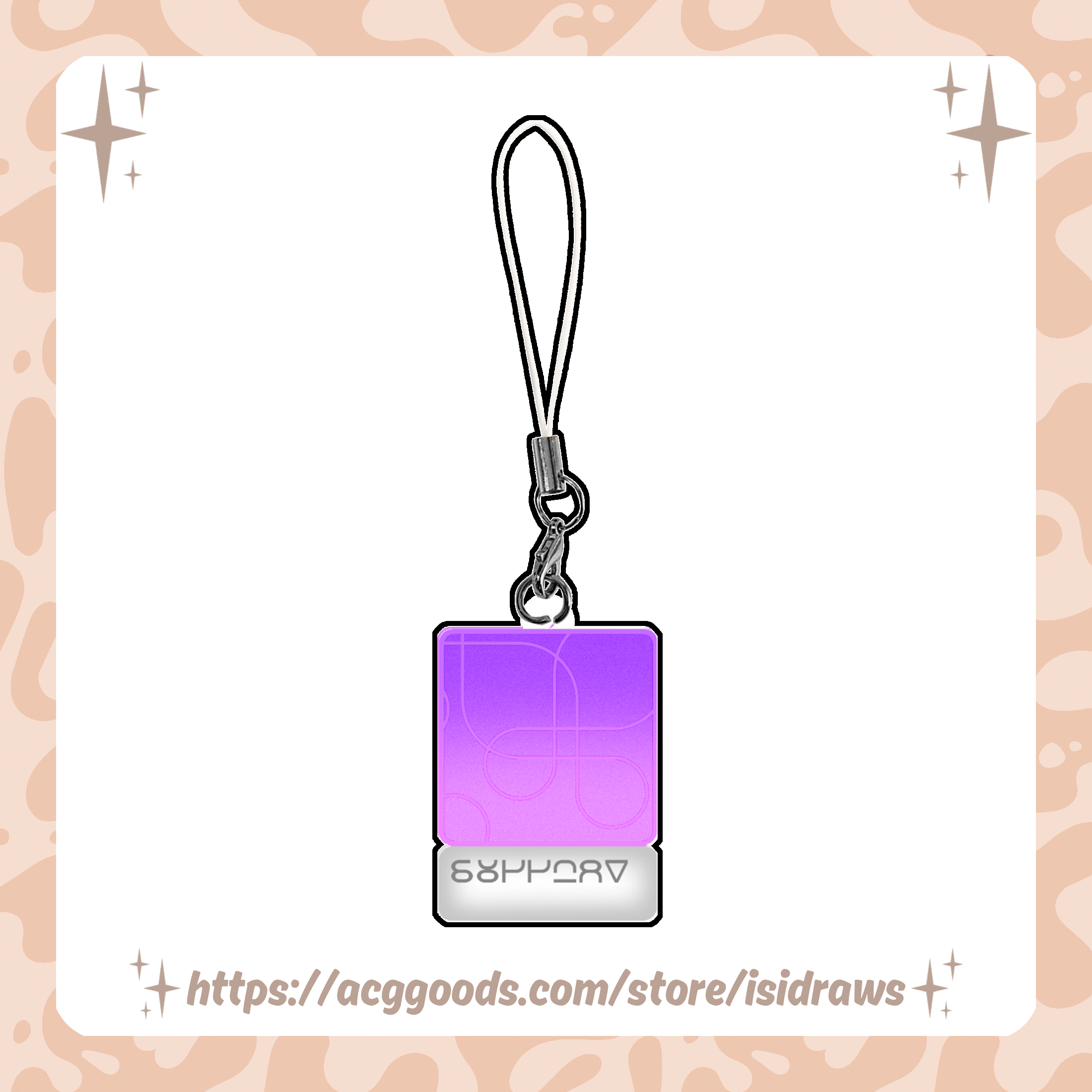Support Color Chip Phone Charm