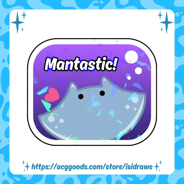 Mantastic! Sticker
