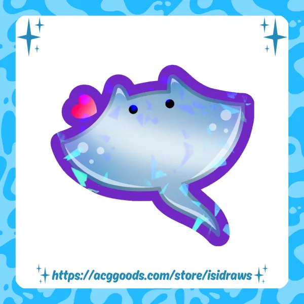 Manta Ray Sticker