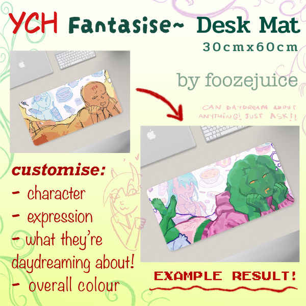 YCH - Fantasise~ Desk Mat