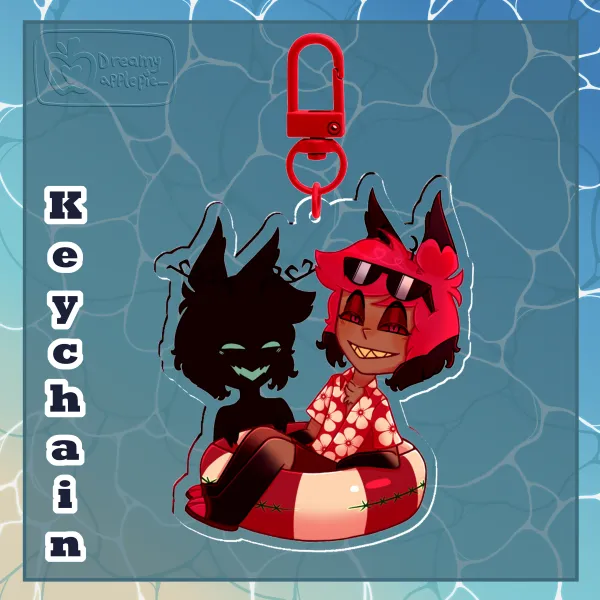 Summer Alastor || Clear Acrylic Keychain