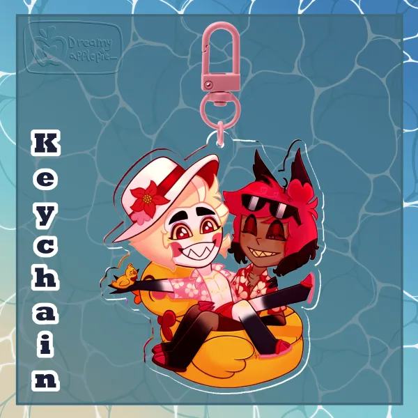 Summer dads Radioapple || Clear Acrylic Keychain