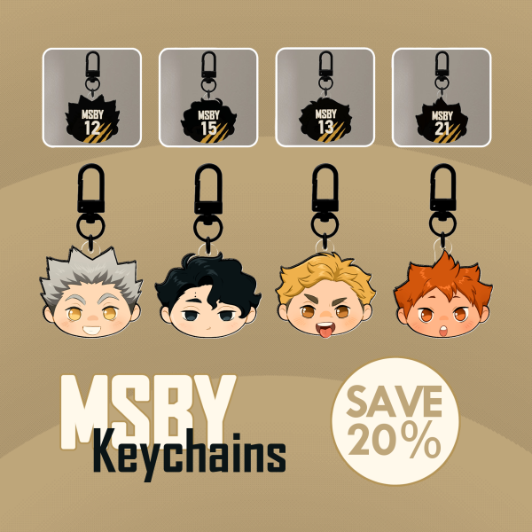 MSBY-4 Head Keychain Set (SAVE 20%)