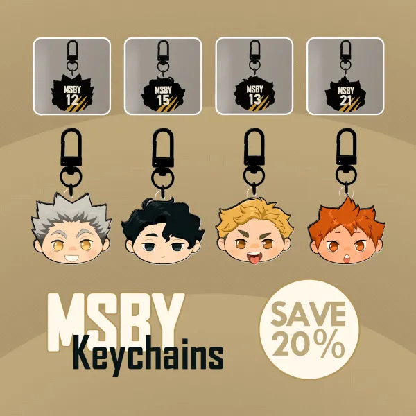 MSBY-4 Head Keychain Set (SAVE 20%)