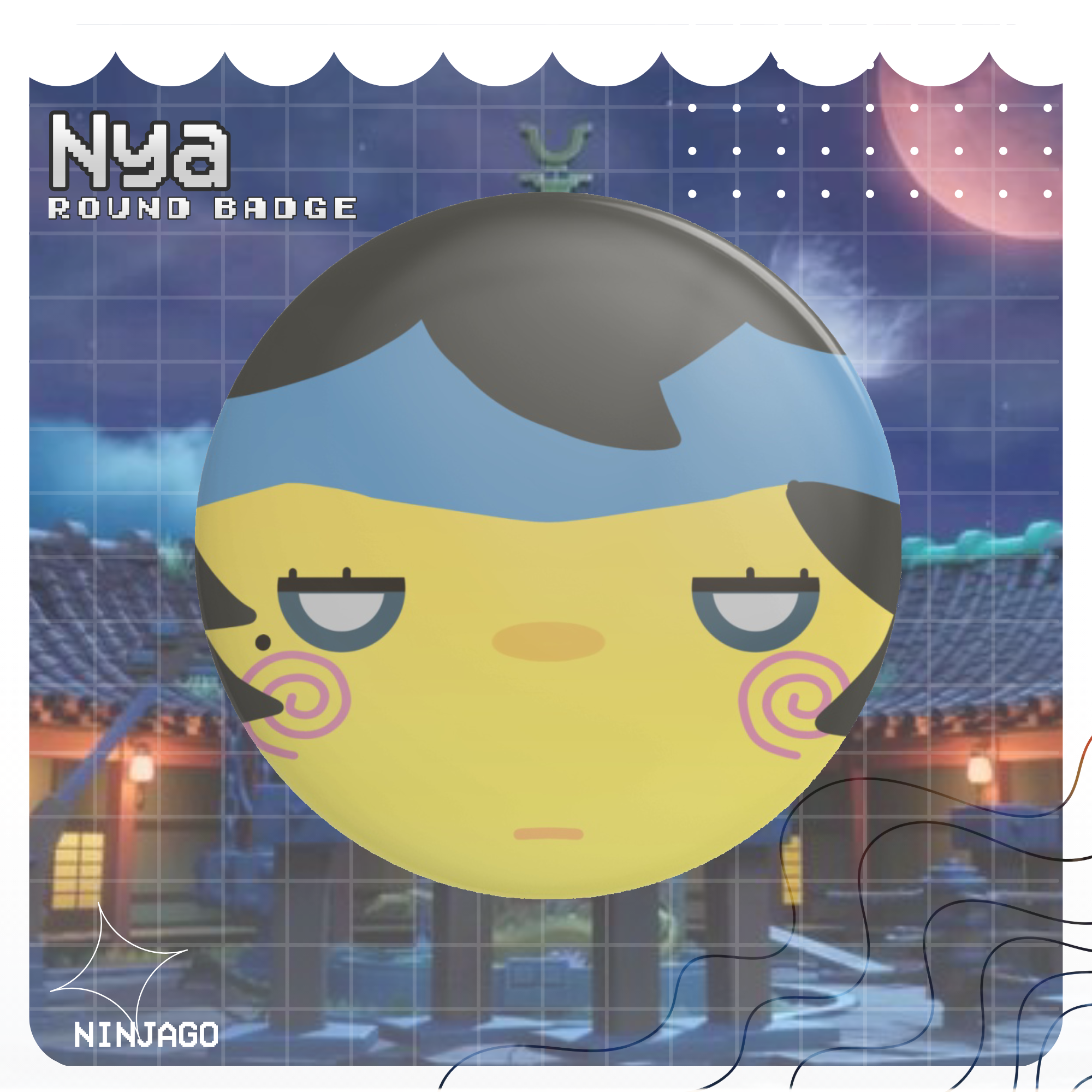 Nya Ninjago Round Badge