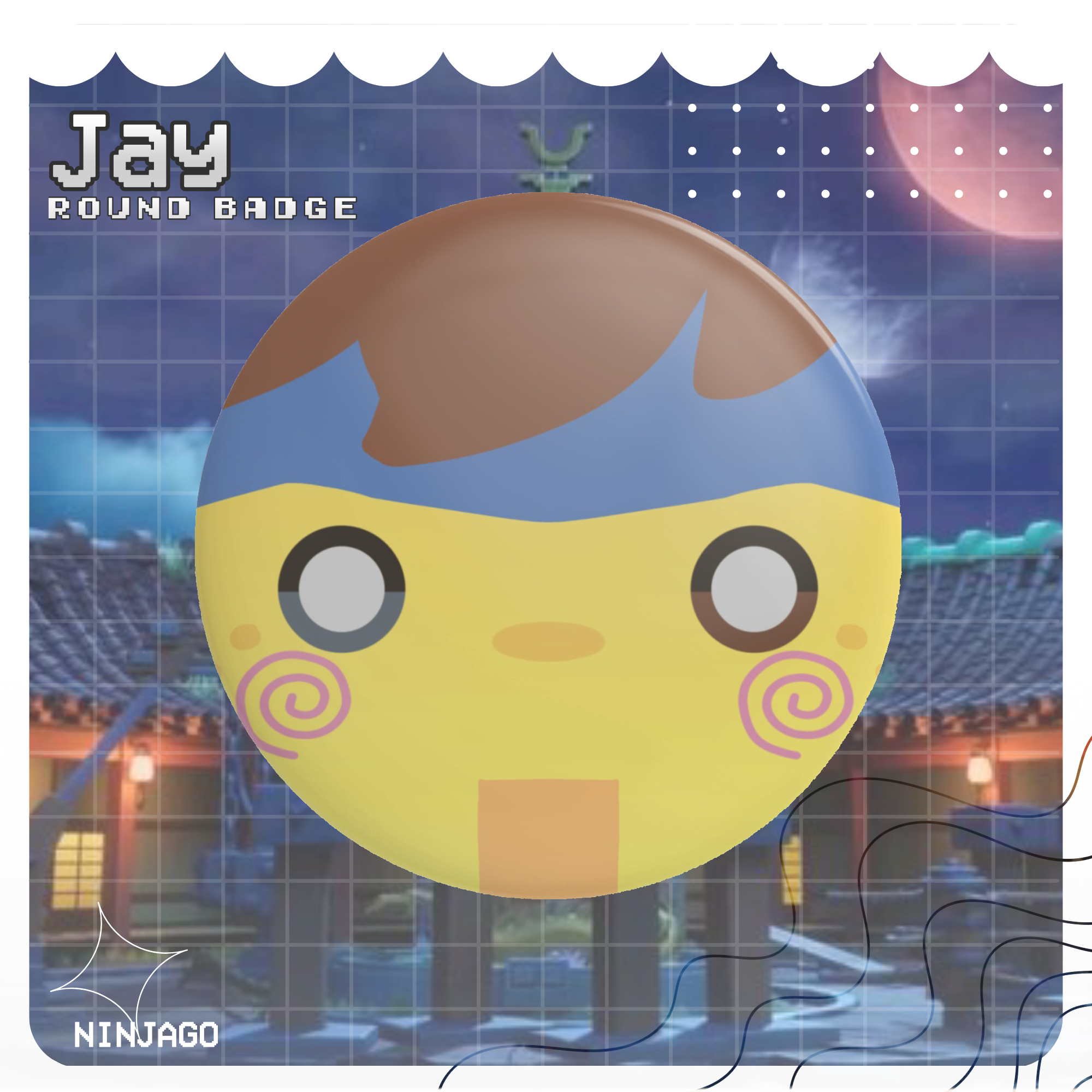 Jay Ninjago Round Badge