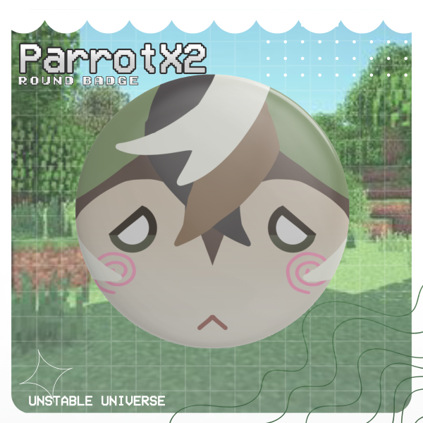 [UU] ParrotX2 Round Badge
