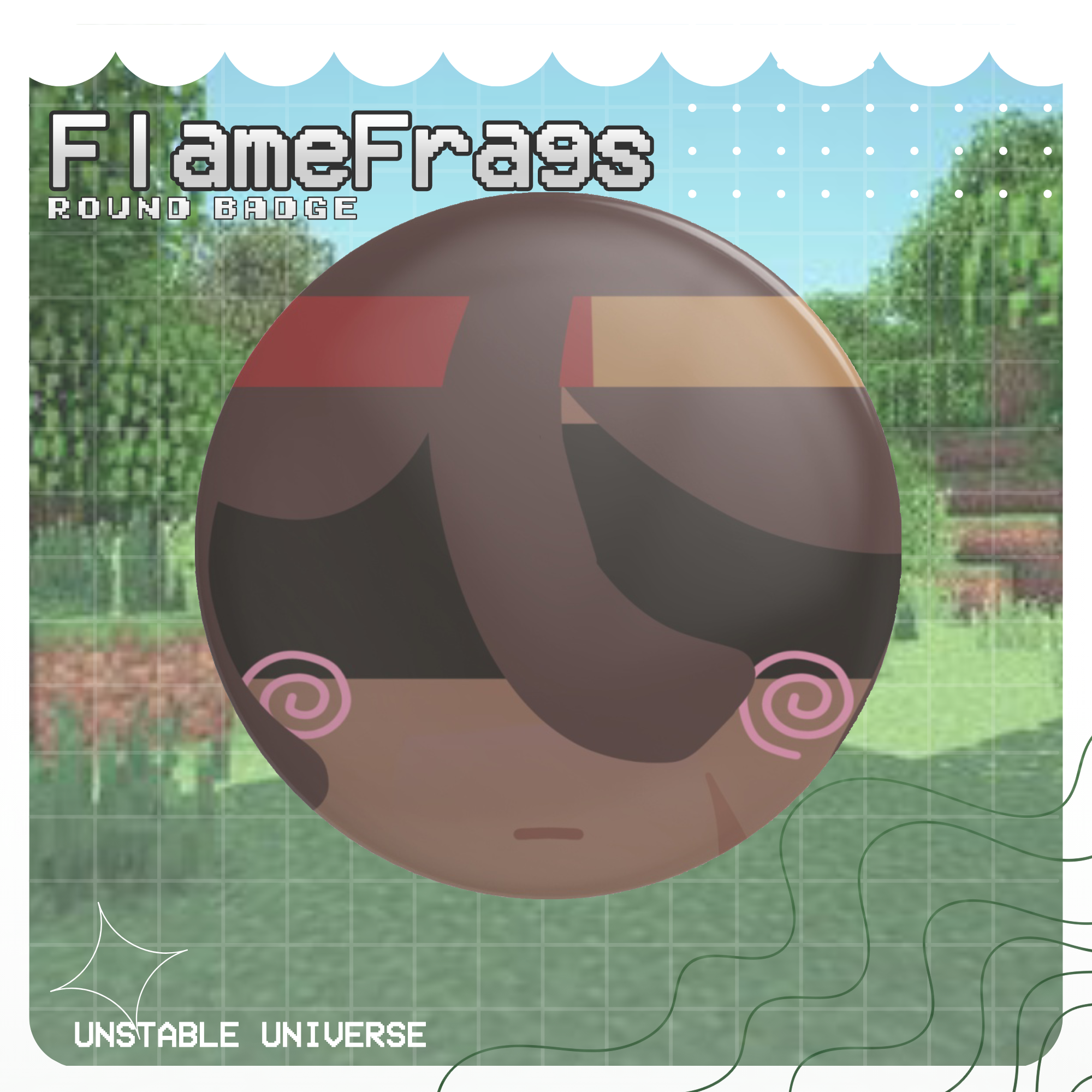 [UU] FlameFrags Round Badge