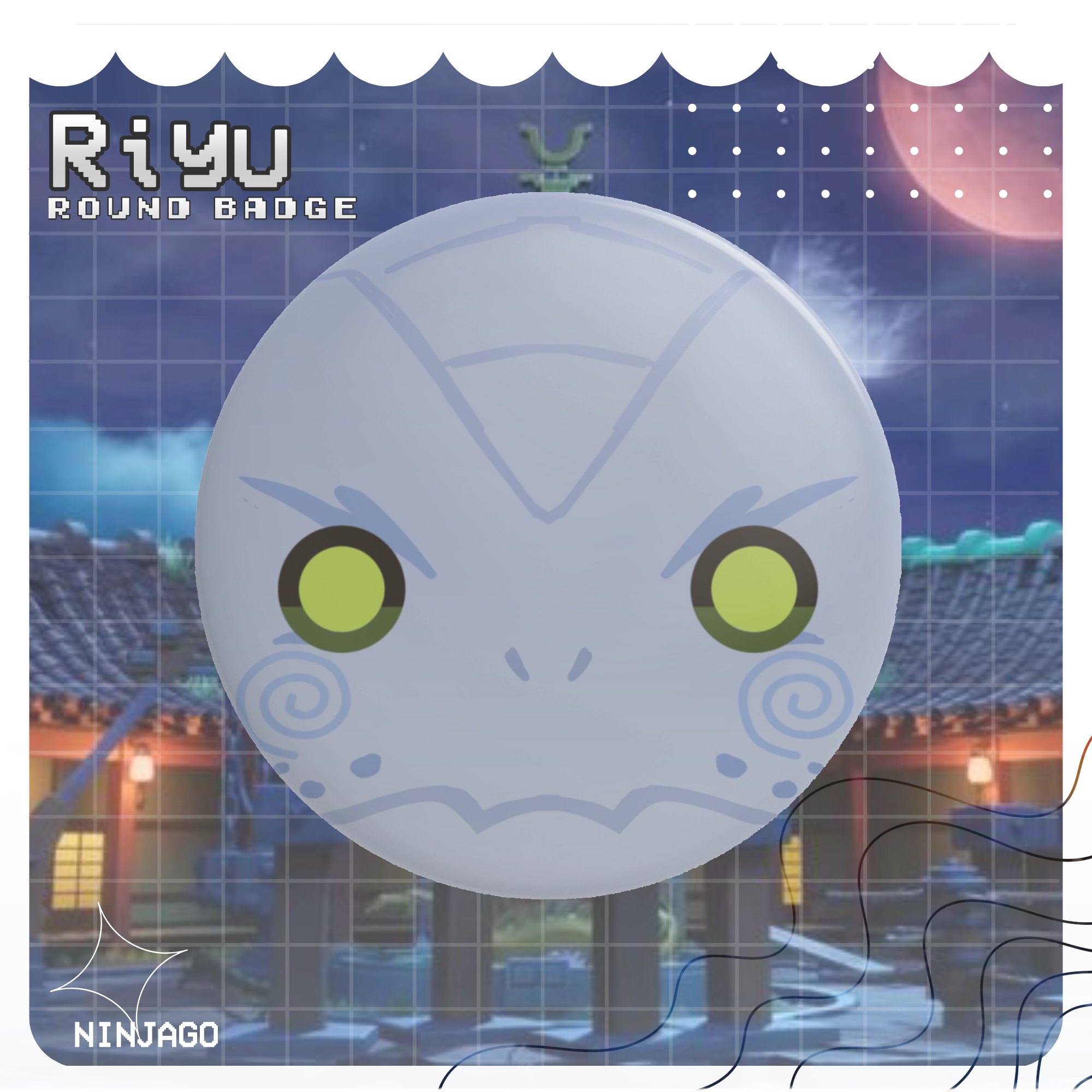 Riyu Ninjago Round Badge