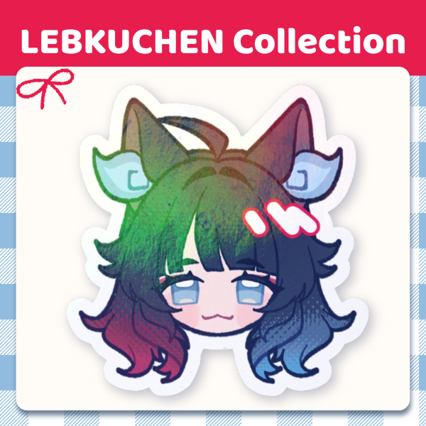 『LEBKUCHENS』Chibi Die Cut Sticker