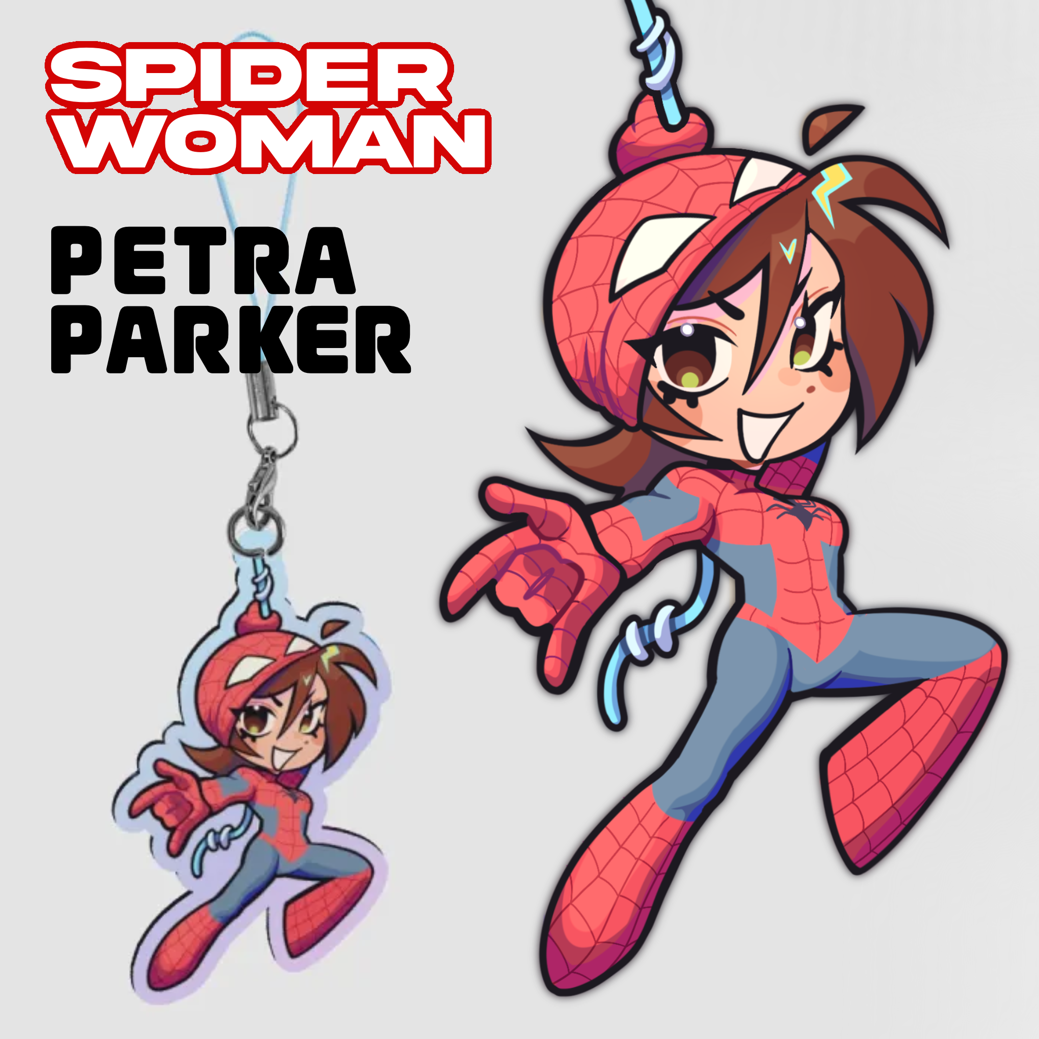 Petra Parker (Spider woman) Keychain