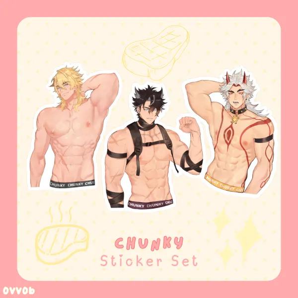 [Genshin] Chunky Die Cut Sticker Set