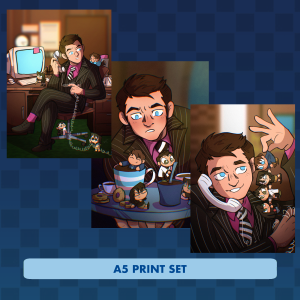All 3 Ianto Zine Prints