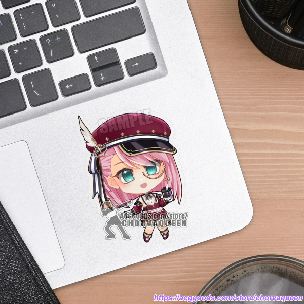 Charlotte Clear PET Vinyl Sticker